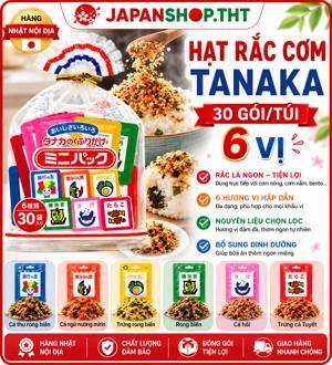 Gia vị rắc cơm Tanaka 6 vị 30 gói