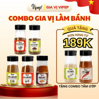 Gia vị Vipep làm bánh nấu ăn Quế bột 35g, Hoa hồi, Thì là bột 40g, Tiểu hồi bột, Đinh hương bột 50g