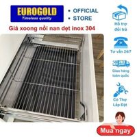 Giá xoong nồi Eurogold/ kệ úp xoong nồi inox 304 kèm ray giảm chấn EP60B/EP70B/EP75B/EP80B/EP90B