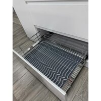 Giá Xoong Nồi Nan Oval Âm Tủ Inox 304 - Gắn Cánh - Ray Giảm Chấn Eurogold