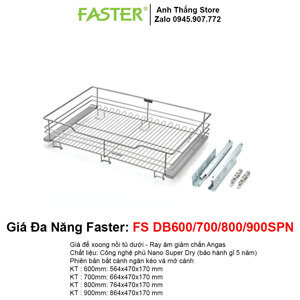 Giá xoong nồi tủ dưới Faster FS DB600/700/800/900SPN