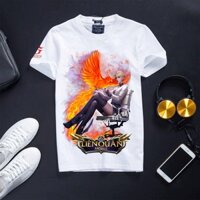 [Giá Xưởng] Áo Liên Quân Mobile Cotton Màu Trắng Co Dãn 4 Chiều - Amily Thư Ký