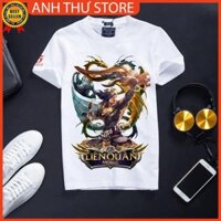 [Giá Xưởng] Áo Liên Quân Mobile Cotton Màu Trắng Co Dãn 4 Chiều Yorn Long Thần SALE 85%