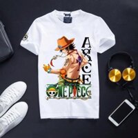 [GIÁ XƯỞNG] Áo Thun One Piece Màu Trắng Cực Chất - ACE