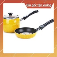 [Giá Xưởng] Bộ nồi nấu bột KÈM chảo chống dính bobo siêu đẹp