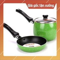 [Giá Xưởng] Bộ nồi nấu cháo,bột tặng kèm chảo 11.5 cm TC0305