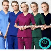 Giá Xưởng - Bộ Scrubs vải Lon Co Giãn Bác sĩ ,Spa, Giáo Viên,Công Nhân Hàng phổ thông hàng đẹp