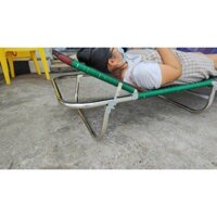 (GIÁ XƯỞNG) Giường Ghế gấp văn phòng khung inox, ảnh thật