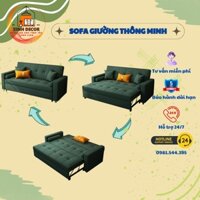 {GIÁ XƯỞNG - HÀNG VN} Sofa Giường Đa Năng, Ghế Sofa Bed Thông Minh Kiêm Giường Ngủ 3 chế độ rộng 1m8 tặng kèm gối