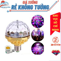 [GIÁ XƯỞNG HCM] Đèn Led Nháy Chớp 7 Màu Tự Xoay Đui Tròn Cao Cấp Trang Trí Tết, Sử Dụng Ở Vũ Trường, Quán Bar, Karaoke