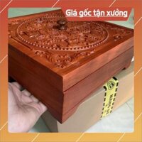 [Giá Xưởng] Hộp đựng bánh Kẹo Ngày Tết bằng Gỗ Hương Cao Cấp - thêm độ sang trọng ngày tết - khay đựng bánh kẹo ngày tết
