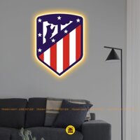 [GIÁ XƯỞNG] Logo LED Mica Tráng Gương CLB Atletico de Madrid In UV 8K Cao Cấp