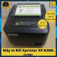 GIÁ XƯỞNG- Máy in bill Xprinter XP-K200L [USB] In Từ Máy Tính/LapTop