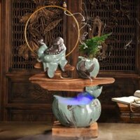 GIÁ XƯỞNG Thác khói trầm hương kết hợp thác nước Phật Di Lặc (tặng 10 nụ trầm)