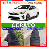 GIÁ XƯỞNG-THẢM TAPLO KIA CERATO (2021-2010-2015) DA VÂN CARBON-NHUNG LÔNG CỪU