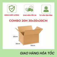 [GIÁ XƯỞNG] Thùng Carton 30x30x20 ( 3 lớp) Size Lớn Đóng Hàng - Chuyển Nhà, Hộp Carton Giá Rẻ