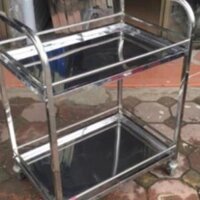 (giá xưởng)Xe Đẩy Inox 2 Tầng- Xe Tiêm Inox 2 Tầng Thiết bị phòng khám,Spa
