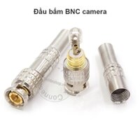 Giắc BNC camera CCTV - Solderless BNC male plug