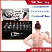 Giác Hơi không dùng lửa 24 cốc, Bộ giác hơi không dùng lửa(24 phụ kiện) Chất liệu nhựa ABS cao cấp, An toàn