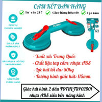 Giác hút kính 2 đầu TOTAL TSP02501 115mm giác hút chân không nhựa ABS trọng lượng nâng tối đa 50kg
