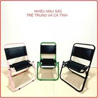 giadung05 Ghế vải dù sơn tĩnh điện , ghế gấp gọn cho quán Trà chanh, Cafe, Câu cá,Du lich Đa năng