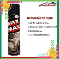 giadung08 💜 Bình Xịt Bóng Waxmax Làm Sạch  Nội Thất Ô Tô, Vệ Sinh Đồ Da 💜