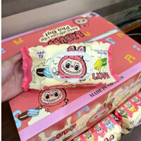(giadunggiatot) 10 Gói Khăn Ướt LABUBU ( Mẫu Mới Siêu Hót ) Phú Đạt gói 120 Tờ Không Mùi, không Parapen Tiện Dụng ND05