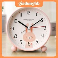 giadunghb Đồng hồ báo thức cho trẻ em và học sinh, đồng hồ hoạt hình để bàn có chuông reo lớn và đèn led