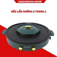 giadungvn.home Nồi lẩu nướng điện đa năng OSAKA 2 trong 1 không sinh ra khói 1 ngăn điều chỉnh nhiệt tiện lợi cao cấp