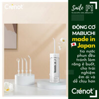 GIADUNGVN.VN_ Tăm nước cầm tay UNIQ x CRENOT Smile F1 máy vệ sinh răng miệng mini xịt rửa làm sạch kẽ răng niềng cạo lưỡ