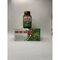 Giải độc gan Cà gai leo xạ đen hỗ trợ viêm gan suy gan men gan cao mát gan người uống rượu bia nóng gan hàng VN 60v
