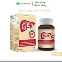 Giải độc gan, hạ men gan, hỗ trợ viêm gan virus, xơ gan GS1 Viphar|Hộp 30 viên