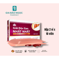 Giải độc gan-Nhất Nhất hỗ trợ bổ gan (Hộp 20 viên)
