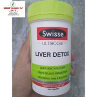 Giải độc gan  Swisse Ultiboost Liver Detox 200 viên  Mẫu mới