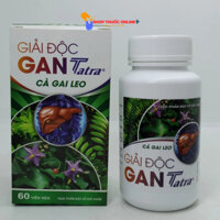 Giải độc gan Tatra Cà Gai Leo lọ 60 viên - Thanh nhiệt, giải độc gan