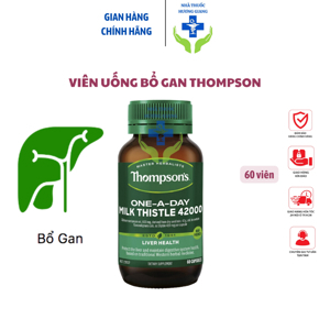 Giải độc gan Thompson Milk Thistle 35000mg 60 viên