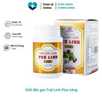 Giải Độc Gan Tuệ Linh Plus giúp hạ men gan, giải độc gan, Hỗ trợ cho viêm gan virus (60 viên)