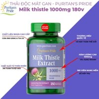 Giải Độc, Làm Mát, Tăng Cường Chức Năng Gan Cao Kế Sữa Milk Thistle Extract Puritan's Pride 1000mg 180 viên