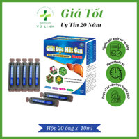 GIẢI ĐỘC MÁT GAN ALEXAN hỗ trợ tăng cường chức năng gan, thanh nhiệt, giải độc, mát gan ( Hộp 20 ống x 10ml)