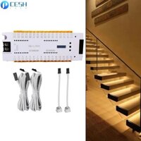 Giải pháp chiếu sáng cầu thang LED thông minh có bộ điều khiển có thể điều chỉnh
