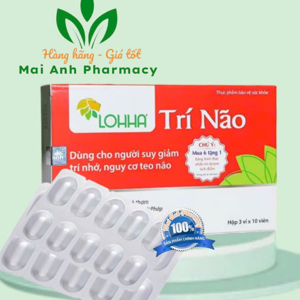 Giải pháp cho tình trạng sa sút trí tuệ Lohha Trí Não - 30 Viên