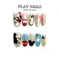 Giải phóng mặt bằng Giá đặc biệt ~ Bán hàng trực tiếp tại nhà máy [Tỷ lệ khen ngợi Super 99% cùng phong cách] Phim hoạt hình phong cách mới Mickey Phim hoạt hình ngắn Làm trắng móng tay dễ thương Có thể tháo rời Làm trắng mắt thủ công Đeo móng tay Bán buô