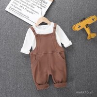 Giải phóng mặt bằng trang phục mùa xuân và mùa thu cho bé trai, quần áo cho bé gái 1-3 tuổi, bộ đồ hai mảnh tay dài thời trang