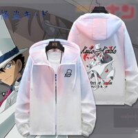 [Giải phóng mặt bằng Ưu đãi đặc biệt] Phantom Thief Kidd Đồng thương hiệu Conan Anime Quần áo chống nắng ngoại vi Nam Nữ Mỏng Quần áo chống nắng Áo khoác mùa hè Phù hợp với jl Tiệc sinh viên