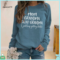 Giải phóng mặt bằng479 Áo nỉ nữ mùa đông Áo nỉ nữ ấm cúng in chữ Áo thun cổ tròn sành điệu cho nữ Áo chui đầu cổ tròn cho mùa thu đông dáng rộng phù hợp với áo thun Wea