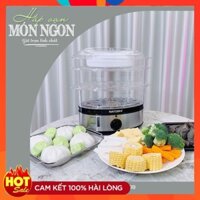 [Giảm 10% đơn hàng từ 200K] Nồi hấp thông tầng đa năng, xửng hấp hơi nước Natoshi NS-09, nồi hấp 3 tầng