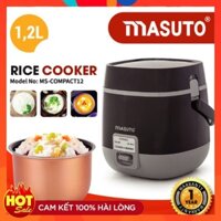 [Giảm 10% đơn hàng từ 200K] Nồi Cơm Điện Mini Đa Năng MASUTO COMPACT 12, Công Suất 250W, Dung Tích 0.8L
