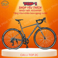 [GIẢM 10%] Xe đạp road khung nhôm CALLI TOP-2C (Tặngđèn+chắnbùn +giáđỡnước+lụcgiác)