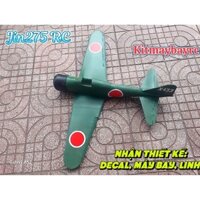 {Giảm 15%} Bộ vỏ Kit máy bay Mitsubishi A6M Zero sải 80 cm -1m- 1m20cm ( tặng kèm đế gỗ)