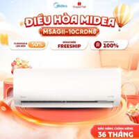 [Giảm 20%] Máy lạnh Midea 1HP Inverter MSAGII-10CRDN8 | Miễn phí lắp đặt | Tiết kiệm điện, làm lạnh nhanh